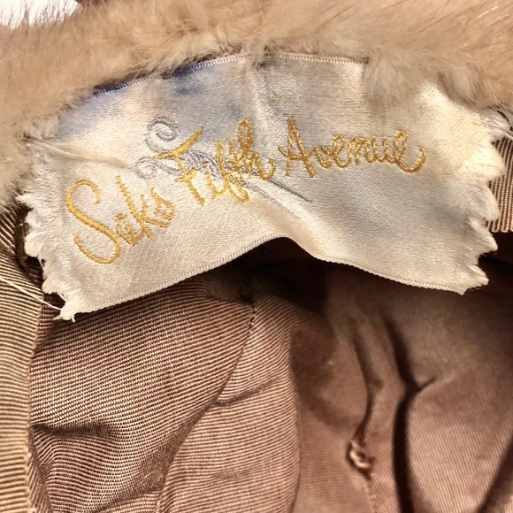 Vtg Saks 5th Avenue Vintage Mink Hat main image 2